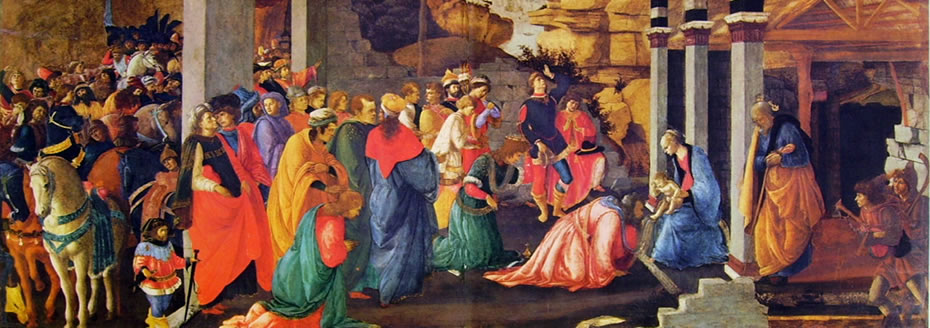 Adorazione Dei Magi (Londra) Su Tavola Rettangolare Del Botticelli: